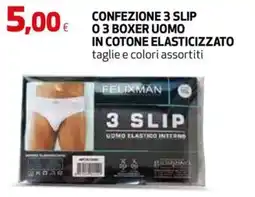 Extracoop 3 SLIP UOMO ELASTICO INTERNO FELIXMAN offerta