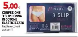 Extracoop fil rouge 3 SLIP donna offerta