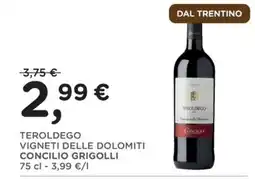 Poli Teroldego Vigneti delle Dolomiti Concilio Grigolli offerta