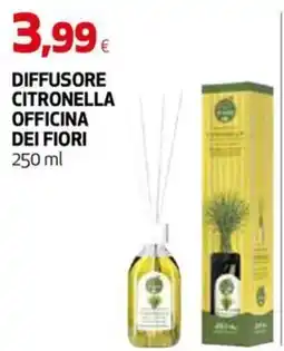 Extracoop DIFFUSORE CITRONELLA OFFICINA DEI FIORI offerta