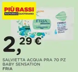 Poli Salvietta acqua pra 70 pz baby sensation fria offerta