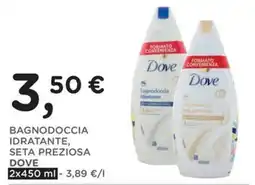 Poli Bagnodoccia idratante, seta preziosa Dove offerta