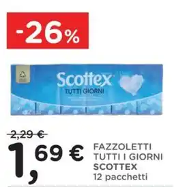 Poli FAZZOLETTI TUTTI I GIORNI SCOTTTEX offerta