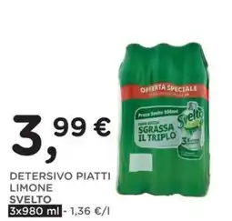 Poli Detersivo piatti limone Svelto offerta