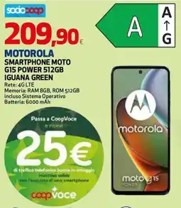 Extracoop MOTOROLA SMARTPHONE MOTO G15 POWER 512GB offerta
