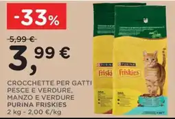 Poli Crocchette per gatti Purina Friskies offerta