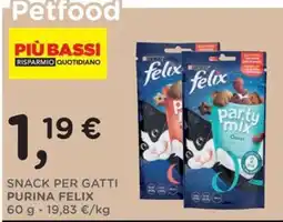 Poli SNACK PER GATTI PURINA FELIX offerta