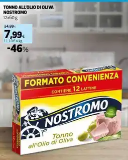 Extracoop Tonno all'Olio di Oliva Nostromo offerta