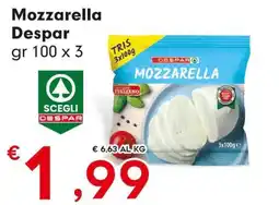 DeSpar Express Mozzarella Despar offerta