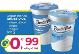 Alter Discount Yogurt bianco BONTÀ VIVA offerta