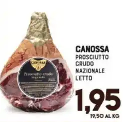 Gran Risparmio CANOSSA PROSCIUTTO CRUDO NAZIONALE LETTO offerta