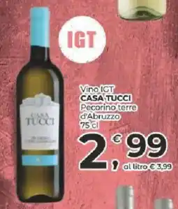 Alter Discount Vino IGT CASA TUCCI Pecorino terre d'Abruzzo offerta