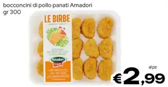 MAX Supermercati bocconcini di pollo panati Amadori offerta