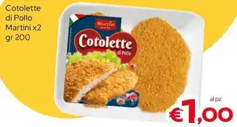 MAX Supermercati Cotolette di Pollo Martini offerta