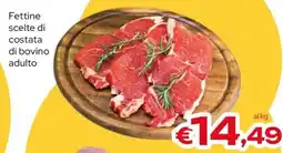 MAX Supermercati Fettine scelte di costata di bovino adulto offerta