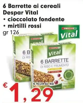 Barrette ai cereali Despar Vital