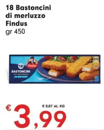 DeSpar Express Bastoncini di merluzzo Findus offerta