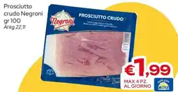 MAX Supermercati Prosciutto crudo Negroni offerta