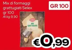 MAX Supermercati Mix di formaggi grattugiati Selex offerta