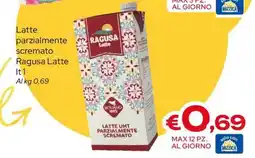 MAX Supermercati Latte parzialmente scremato Ragusa Latte offerta
