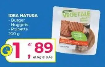 Alter Discount IDEA NATURA Burger Nuggets Polpette offerta