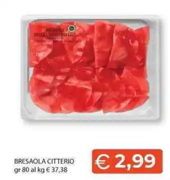 Mercatò Local Bresaola Citterio offerta