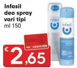 DeSpar Express Infasil deo spray offerta