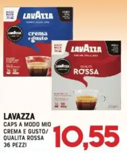 Gran Risparmio LAVAZZA CAPS A MODO MIO CREMA E GUSTO/QUALITÀ ROSSA offerta