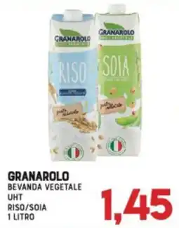 Gran Risparmio GRANAROLO BEVANDA VEGETALE UHT RISO/SOIA offerta