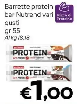 MAX Supermercati Barrette protein bar Nutrend offerta