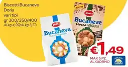 MAX Supermercati Biscotti Bucaneve Doria offerta