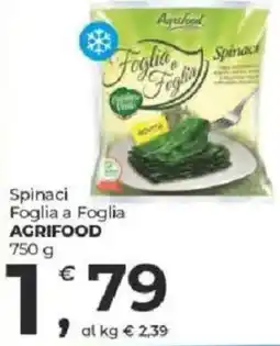 Alter Discount Spinaci Foglia a Foglia AGRIFOOD offerta