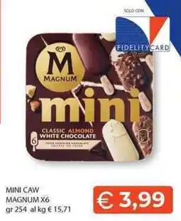 Mercatò Local Magnum mini classic almond white chocolate offerta