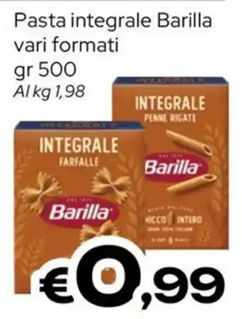 MAX Supermercati Pasta integrale Barilla offerta
