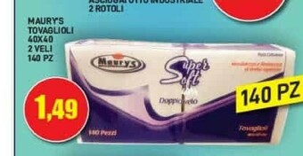 Maury's Maury's tovaglioli offerta
