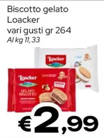 MAX Supermercati Biscotto gelato Loacker offerta