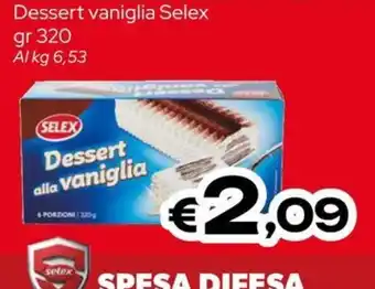 MAX Supermercati Dessert vaniglia Selex offerta