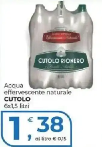 Alter Discount Acqua effervescente naturale CUTOLO offerta