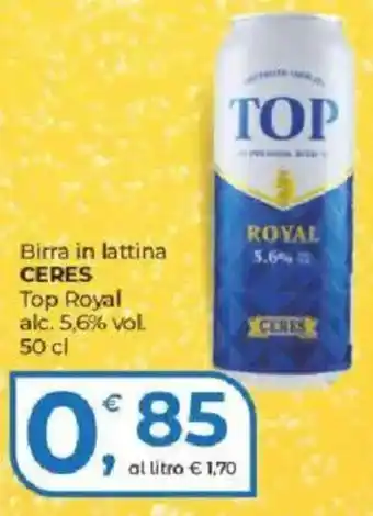 Alter Discount Birra in lattina CERES Top Royal offerta