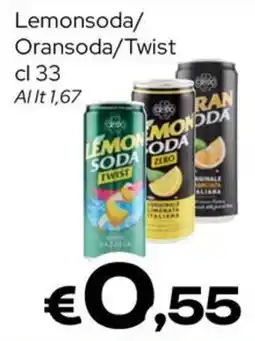 MAX Supermercati Lemonsoda/ Oransoda/Twist offerta