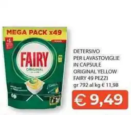 Mercatò Local Detersivo per lavastoviglie in capsule Original Yellow Fairy offerta