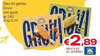 MAX Supermercati Stecchi gelato Gruvi offerta