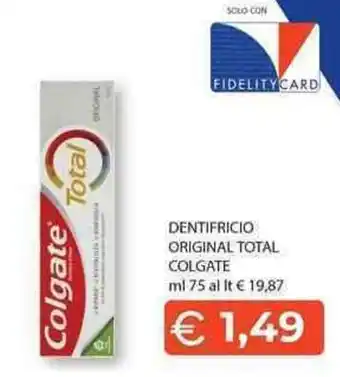 Mercatò Local DENTIFRICIO ORIGINAL TOTAL COLGATE offerta