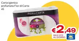 MAX Supermercati Carta igienica profumata Fior di Carta offerta