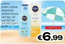 MAX Supermercati creme solari, creme doposole, antieta Nivea offerta