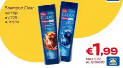 MAX Supermercati Shampoo Clear offerta