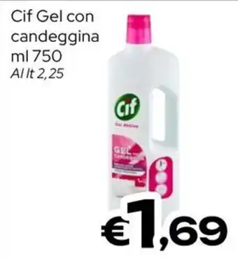 MAX Supermercati Cif Gel con candeggina offerta