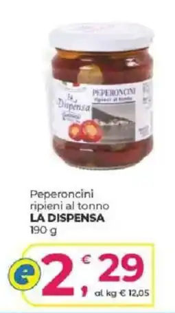 Alter Discount Peperoncini ripieni al tonno LA DISPENSA offerta