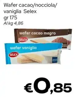 MAX Supermercati Wafer cacao/nocciola/vaniglia Selex offerta