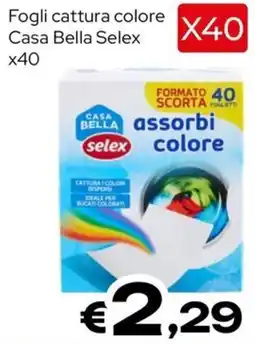 MAX Supermercati Fogli cattura colore Casa Bella Selex offerta
